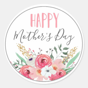 Happy Mother's Day Classic Round Sticker