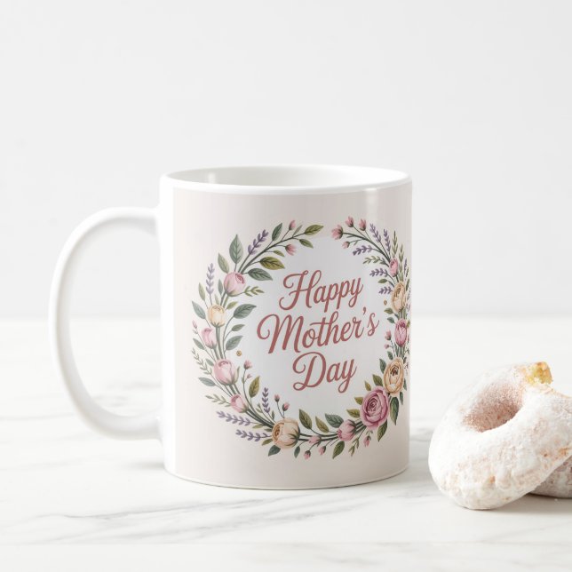 Happy Mother's Day  Coffee Mug (With Donut)