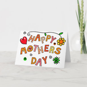 Happy Mother's Day, colourful design, Card