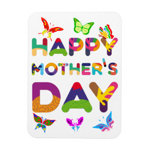 Happy Mother's Day Colourful Magnet