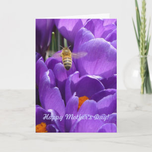 Happy Mother's Day! "Crocuses and Honey Bee" Card