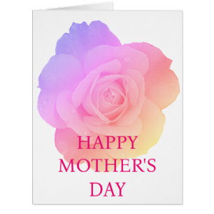 Happy Mother's Day Custom Floral Pink Rose Cute