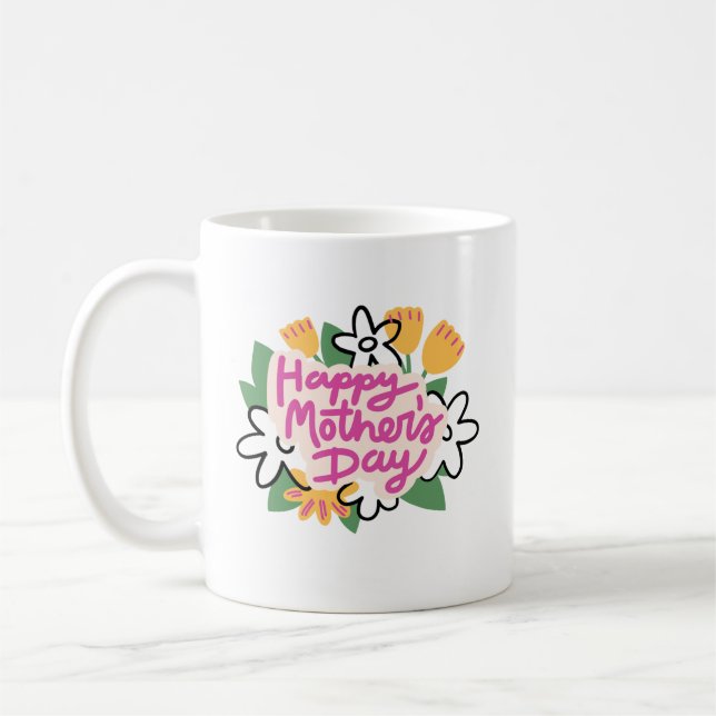 Happy Mother's Day Custom Mug - Mum Gift (Left)
