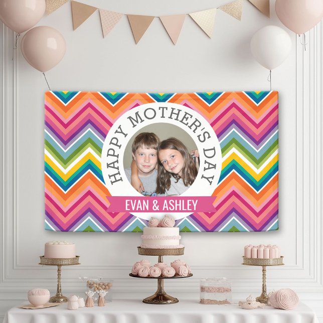 Happy Mother's Day - Custom Photo Template Banner (Custom Party Banner)