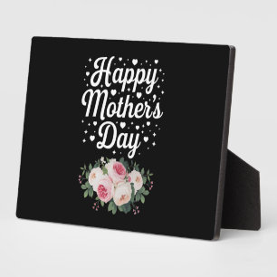 Happy Mother's Day Cute Floral Mum Grandma Wife Plaque
