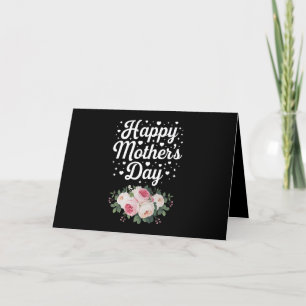 Happy Mother's Day Cute Floral Mum Grandma Wife Thank You Card