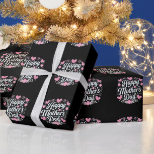 Happy Mother's Day Cute Floral Mum Grandma Wrapping Paper