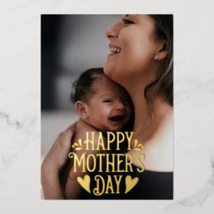 Happy Mother's Day Cute Modern Custom Photo 