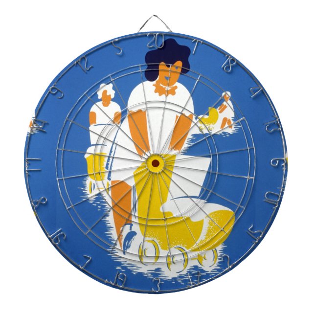 happy mothers day dartboard (Front)