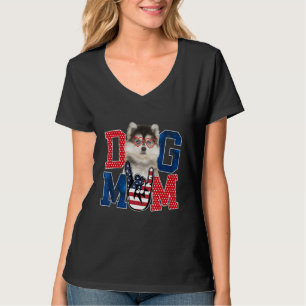 Happy Mother's Day Dog Mum Dog Mother Usa American T-Shirt