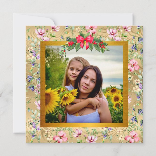 Happy Mother's Day Elegant Modern Photo Card (Front)