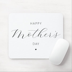 Happy Mother's Day Elegant Script Typography Mouse Pad