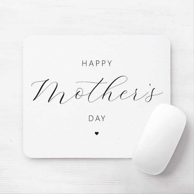Happy Mother's Day Elegant Script Typography Mouse Pad (With Mouse)
