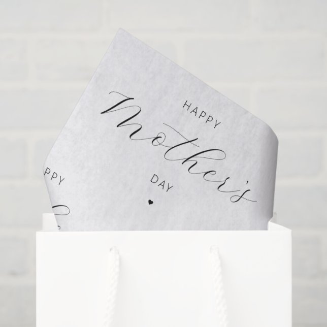 Happy Mother's Day Elegant Script Typography Tissue Paper (Gift Bag)