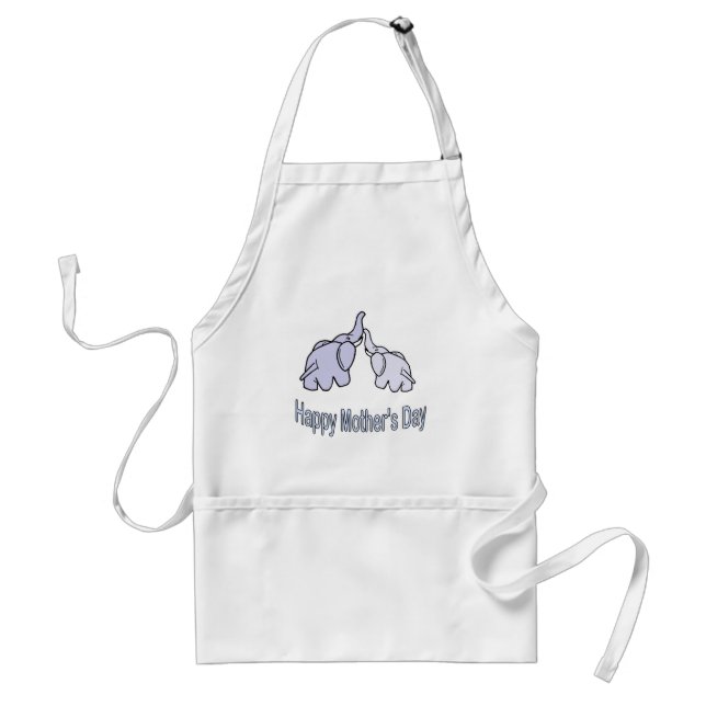 Happy Mothers Day Elephants Standard Apron (Front)