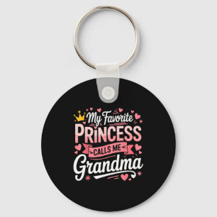 Happy mother's day favourite princess call grandma key ring