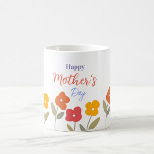 Happy Mother's Day Floral Blooms   Coffee Mug