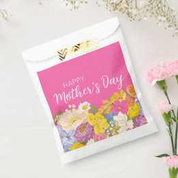 Happy Mother's Day Floral Blooms  Favour Bags