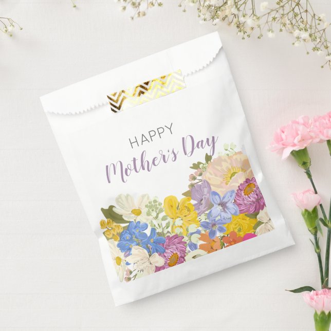 Happy Mother's Day Floral Blooms  Favour Bags (Sealed)