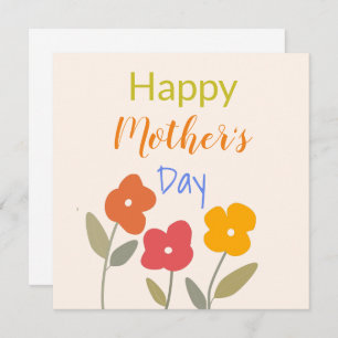 Happy Mother's Day Floral Blooms     Postcard