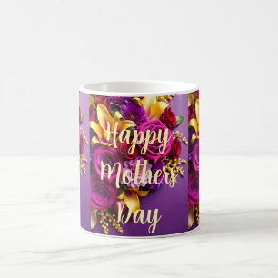 Happy Mother's Day Floral Bouquet Coffee Mug