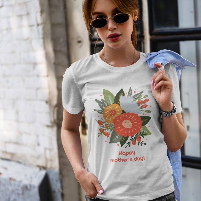 Happy mother's day floral bouquet T-Shirt (Creator Uploaded)