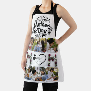 Happy Mother's Day Floral Custom Photo Apron