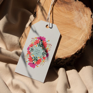 Happy mother's day floral gift tags