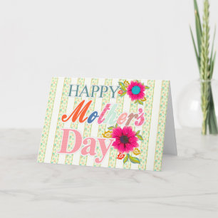 Happy Mother's Day Floral Greeting Card