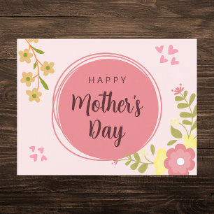 Happy Mother's Day Floral Postcard