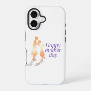 Happy Mother's Day Floral Typography  iPhone 16 Case