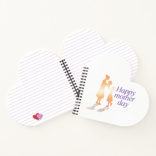 Happy Mother's Day Floral Typography  Notebook (Inside)