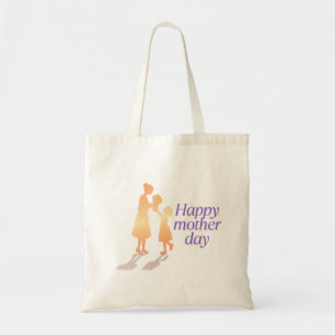 Happy Mother's Day Floral Typography – Tote Bag