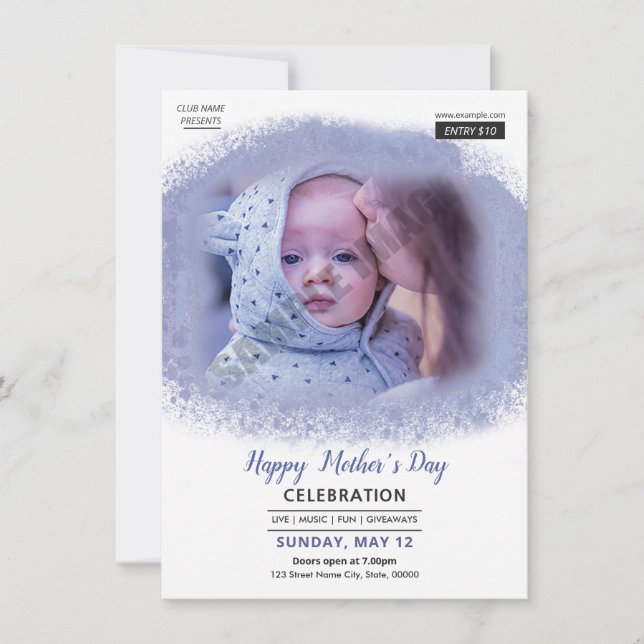 Happy Mother's Day Flyer Invitation (Front)