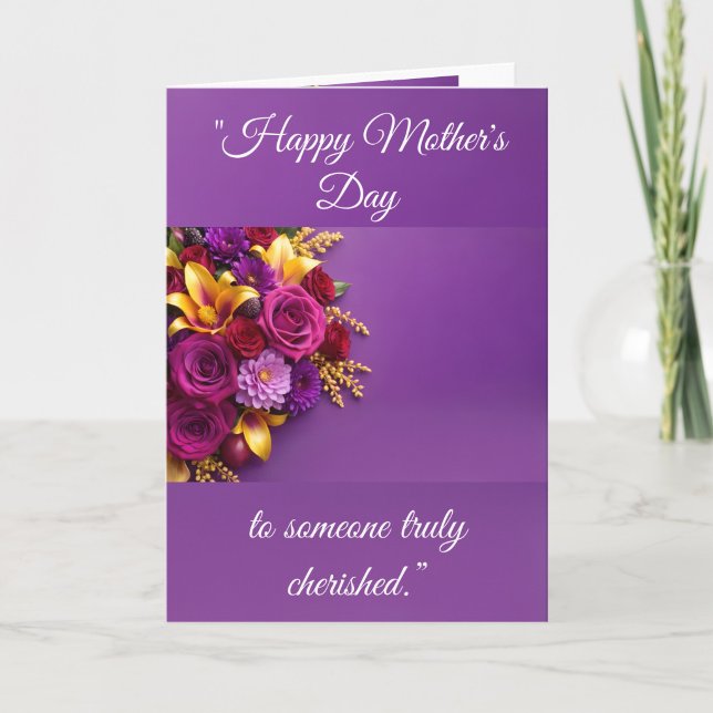 Happy Mother's Day Folded Greeting Card ("Happy Mother's Day Greeting Card")