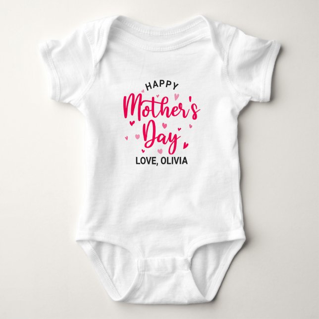 Happy Mother's Day for Baby Girl Bodysuit (Front)