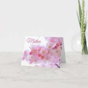 Happy Mother's Day For Mother With Cherry Blossoms Card