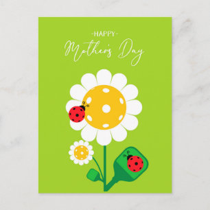 Happy Mother's Day for Pickleball Mum, cute Postcard