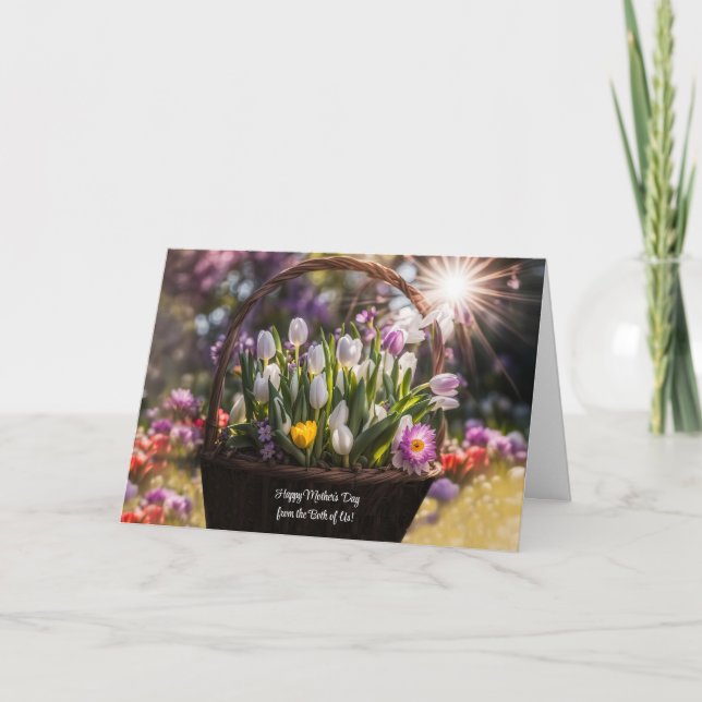 Happy Mothers Day From Both of Us the Two of Us Card (Front)