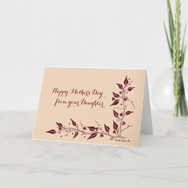 Happy Mother's day from Daughter Card (Front)