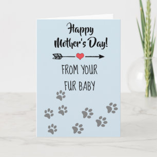 Happy Mother's day from Dog Cat Pet Fur Baby Card