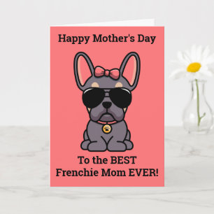 Happy Mother's Day from Dog Lilac Tan Frenchie Card
