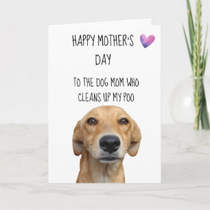 Happy Mother's Day From the Dog Funny Card