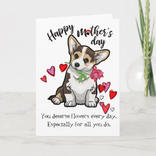 Happy Mother's Day from your Corgi Dog Card