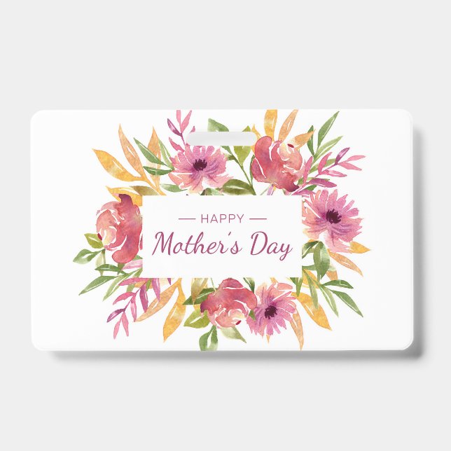 Happy Mother's day Gift ID Badge (Front)