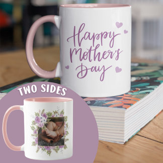 Happy Mothers day gift Purple personalised Coffee  Mug
