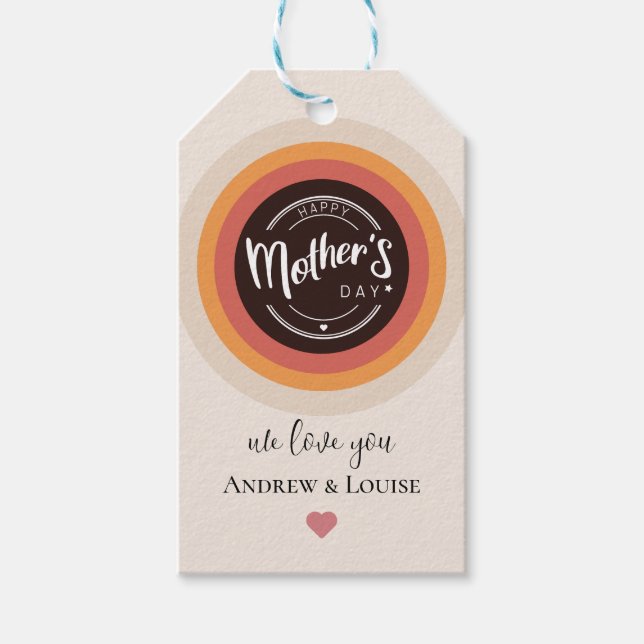 Happy mother's day gift tags (Front)