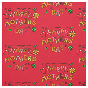 Happy Mother's Day Gifts Fabric