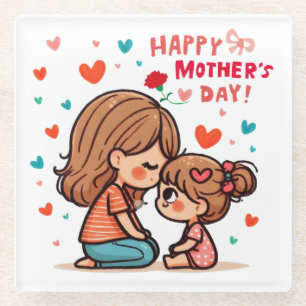 Happy Mother's Day Glass Coaster