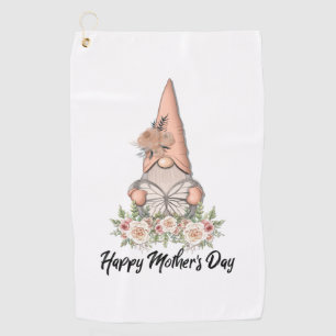Happy Mother's Day Gnome Golf Towel